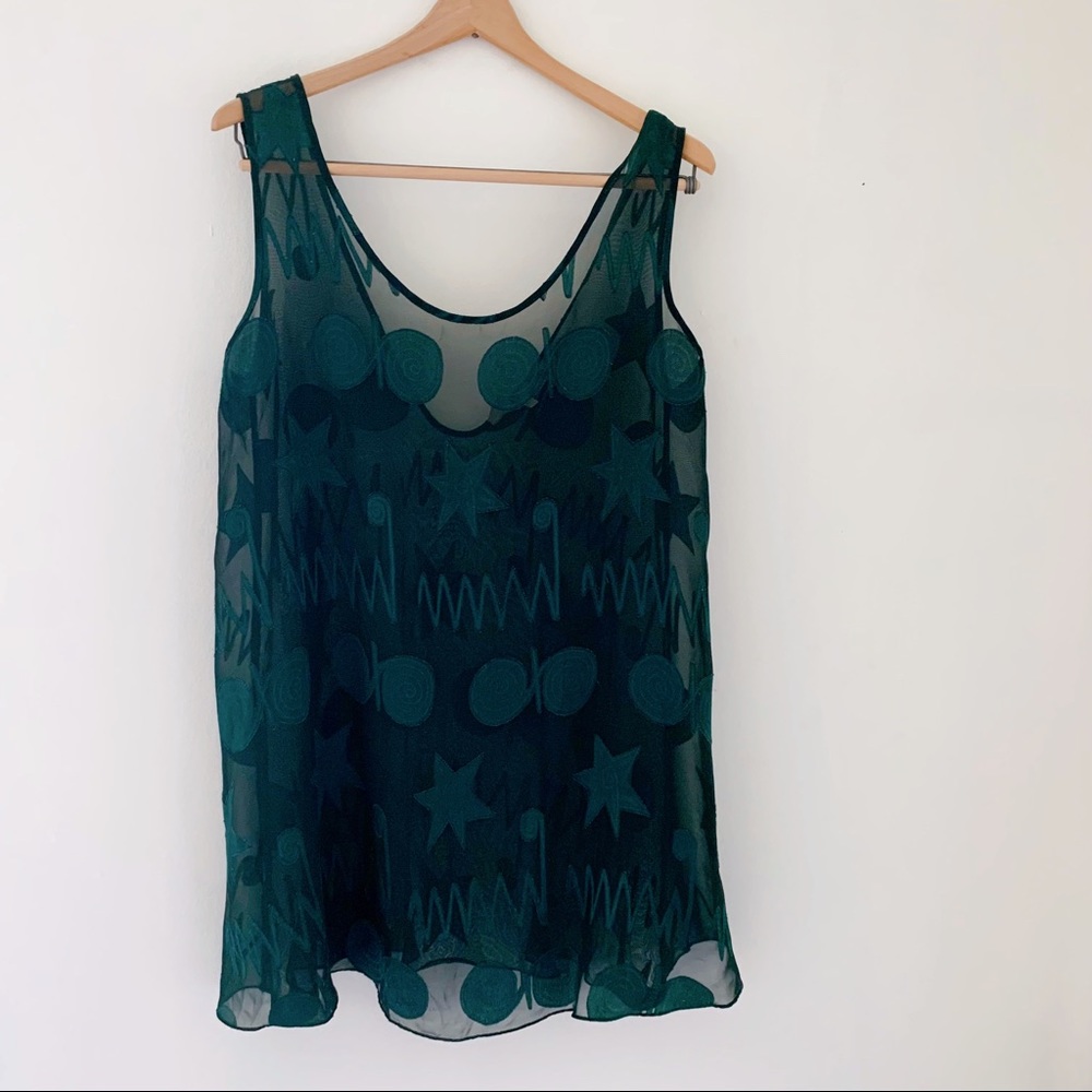 Rare Vintage 90’s Emerald Green Victoria’s Secret Slip Dress Sz M